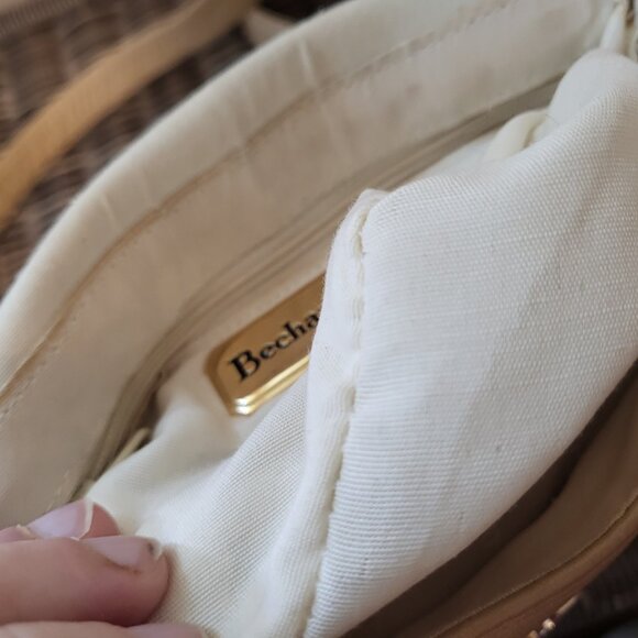 Vintage Bechamel Genuine Leather Crossbody Bag Upcycled - Picture 15 of 15